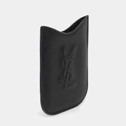 Yves Saint Laurent Black Leather Porte Blackberry Cover