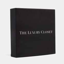 Yves Saint Laurent Black Leather Chain Detail Waist Belt 80CM