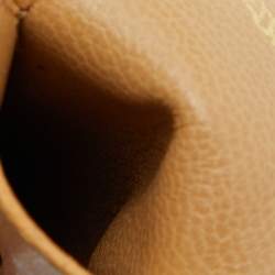 Pre Owned Yves Saint Laurent Beige Leather Pen Case