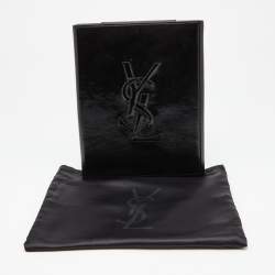 Pre Owned Yves Saint Laurent Black Patent Leather iPad Case