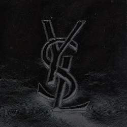 Pre Owned Yves Saint Laurent Black Patent Leather iPad Case