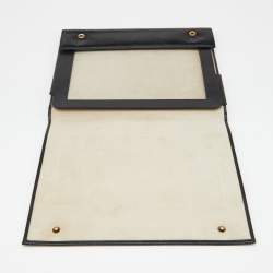 Pre Owned Yves Saint Laurent Black Patent Leather iPad Case