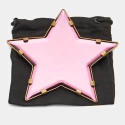Pre Owned Yves Saint Laurent Purple Gold Tone Metal Brooch