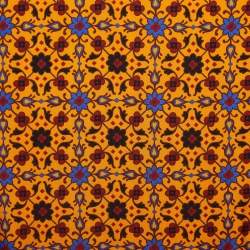 Pre Owned Yves Saint Laurent Multicolor Floral Print Silk Scarf