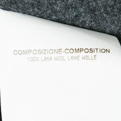 Pre Owned Yves Saint Laurent Vintage Grey Wool Belted Mini Dress S