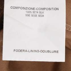 Yves Saint Laurent Brown Silk Trousers M