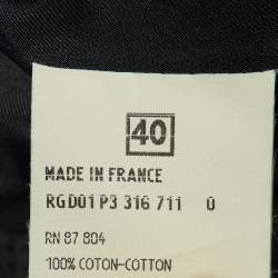 Pre Owned Yves Saint Laurent Black Velvet Ruffled Jacket S