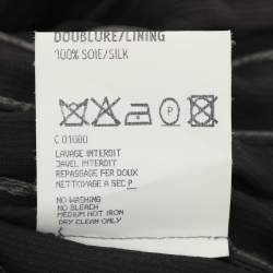 Pre Owned Yves Saint Laurent Dark Grey Silk Top M