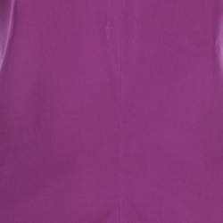 Pre Owned Yves Saint Laurent Magenta Pink Silk Halter Neck Top M