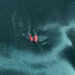 مملوكة مسبقًا بليزر إيف سان لوران قطني مزدوج الصدر باللونين الوردي والأزرق مقاس متوسط (ميديوم)