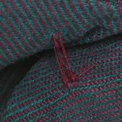 مملوكة مسبقًا بليزر إيف سان لوران قطني مزدوج الصدر باللونين الوردي والأزرق مقاس متوسط (ميديوم)