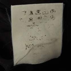 Pre Owned Yves Saint Laurent Grey Wool Blend Zip Detail Knee-Length Dress L