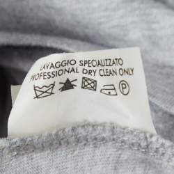 مملوكة مسبقًا Yves saint Laurent Grey Logo Embroidered T-Shirt S