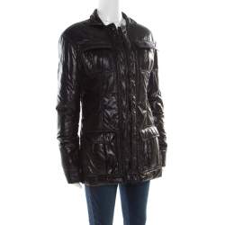 Yves Saint Laurent Paris Black Zip Front Windcheater Jacket M