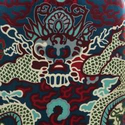 Pre Owned Yves Saint Laurent by Tom Ford Printed Silk Irregular Paneled Skirt XL