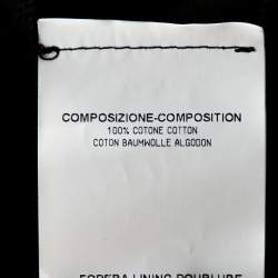 Pre Owned Yves Saint Laurent Black Cotton Carrot Pants S