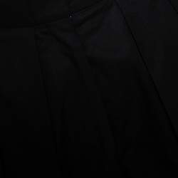 Pre Owned Yves Saint Laurent Black Cotton Carrot Pants S