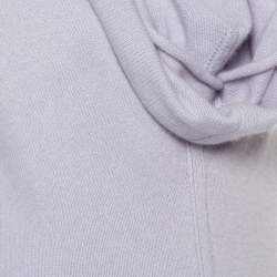 Pre Owned Yves Saint Laurent Rive Gauche Lilac Angora & Wool Cowl Neck Sweater S