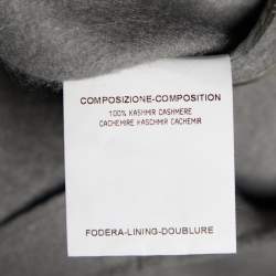 Pre Owned Yves Saint Laurent Moss Green Cashmere Sleeveless Sheath Dress S