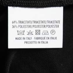 Pre Owned Yves Saint Laurent Black Jersey Halter Neck Long Dress S