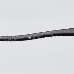 Pre Owned Yves Saint Laurent Black Leather Arabesque Shoulder Bag