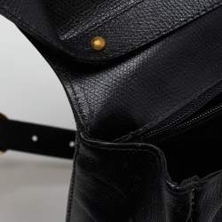 Pre Owned Yves Saint Laurent Black Leather Arabesque Shoulder Bag