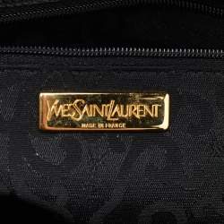 Pre Owned Yves Saint Laurent Black Leather Arabesque Shoulder Bag