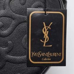 Pre Owned Yves Saint Laurent Black Leather Arabesque Shoulder Bag