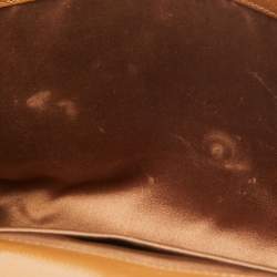 مملوكة مسبقًا Yves Saint Laurent Brown Patent Leather Belle De Jour Flap Clutch