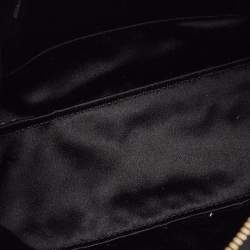 Pre Owned Yves Saint Laurent Black Leather and Sequins Mini Muse Bag