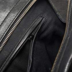 Pre Owned Yves Saint Laurent Black Leather Medium Cabas Chyc Tote