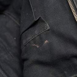 Pre Owned Yves Saint Laurent Black Leather Medium Cabas Chyc Tote