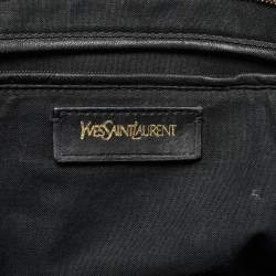 Pre Owned Yves Saint Laurent Black Leather Medium Cabas Chyc Tote