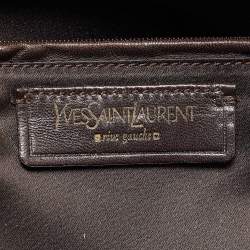 Yves Saint Laurent White Leather Oversized Muse Bag