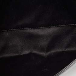 Pre Owned Yves Saint Laurent Black Patent Leather Belle De Jour Flap Clutch