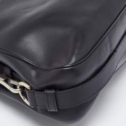 Yves Saint Laurent Black Leather Mombasa Hob Shoulder Bag