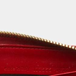 Pre Owned Yves Saint Laurent Red Patent Leather Belle De Jour Wallet