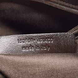 Pre Owned Yves Saint Laurent Red Patent Leather Oversized Muse Bag