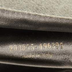 Pre Owned Yves Saint Laurent Silver Leather Belle De Jour Clutch