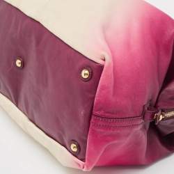 Pre Owned Yves Saint Laurent Ombre Pink Leather Easy Y Satchel