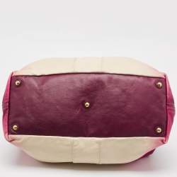 Pre Owned Yves Saint Laurent Ombre Pink Leather Easy Y Satchel