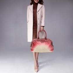 Pre Owned Yves Saint Laurent Ombre Pink Leather Easy Y Satchel