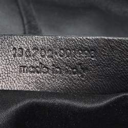 Pre Owned Yves Saint Laurent Black Leather and Suede Hobo