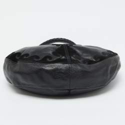 Pre Owned Yves Saint Laurent Black Leather and Suede Hobo