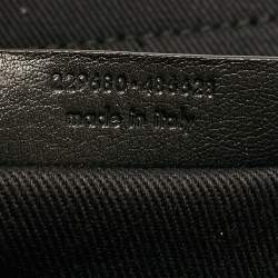 Yves Saint Laurent Black Leather Medium Muse Two Top Handle Bag
