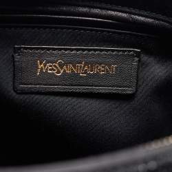 Yves Saint Laurent Black Patent Leather Multy Hobo