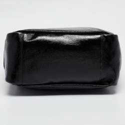 Yves Saint Laurent Black Patent Leather Multy Hobo