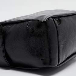 Yves Saint Laurent Black Patent Leather Multy Hobo
