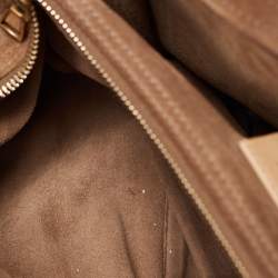 Yves Saint Laurent Tricolor Leather and Suede Large Muse Two Top Handle Bag