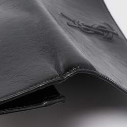 Yves Saint Laurent Black Patent Leather Belle De Jour Clutch